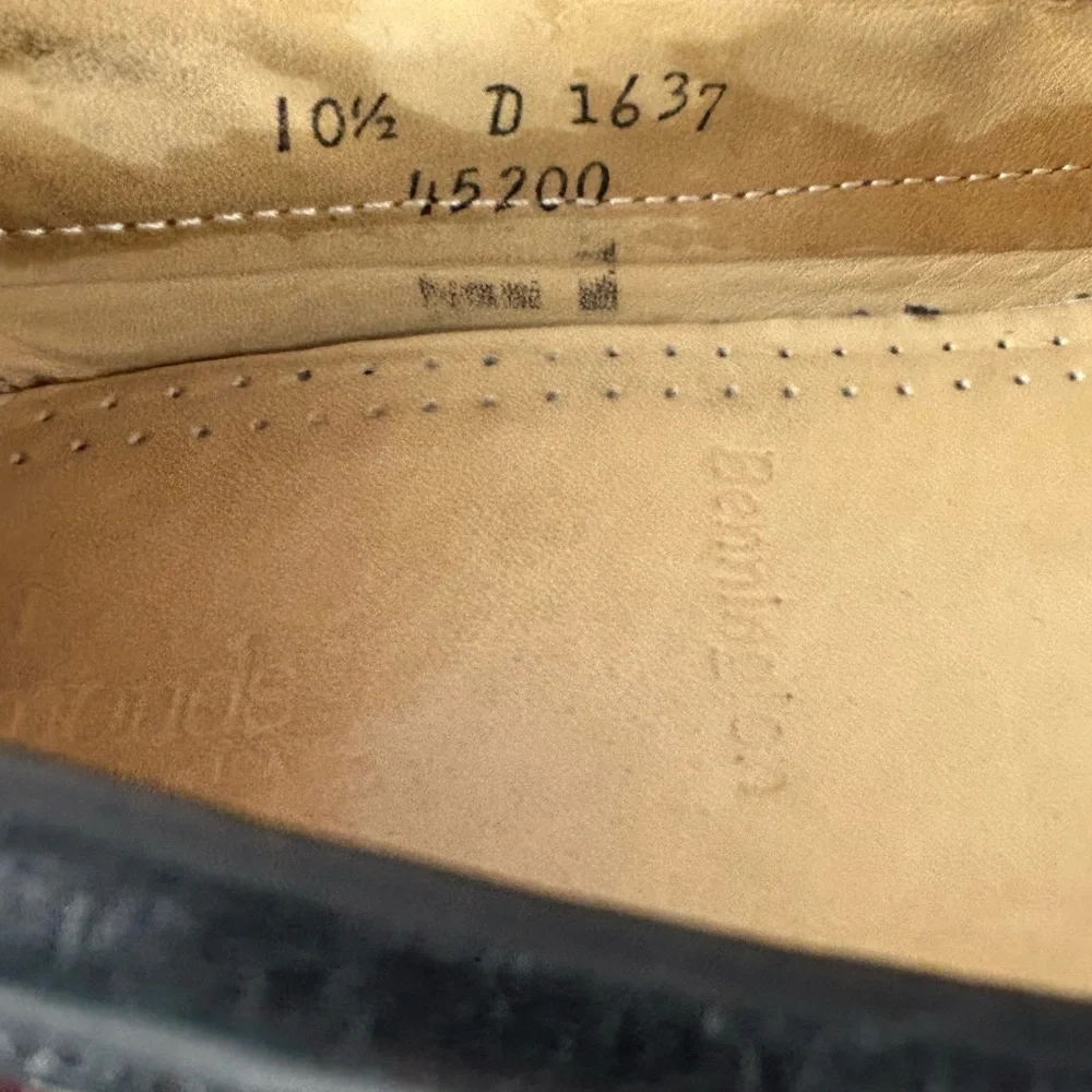 Allen Edmonds Bennington Loafers Mens 10.5 Two Tone Black Brown Tassel Loafers
